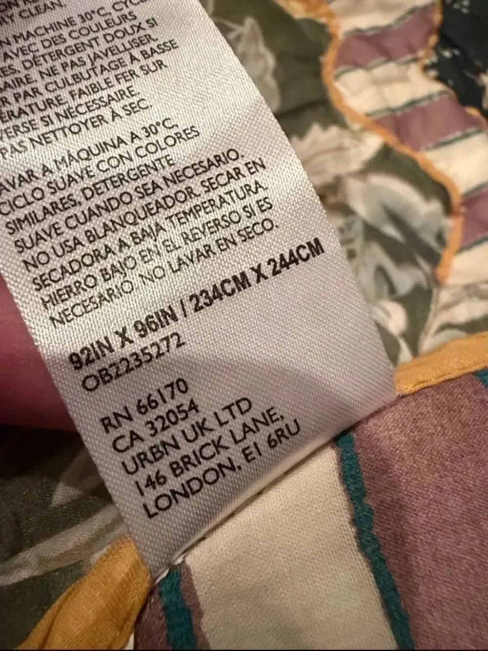 New Anthropologie Iluka 100% Cotton Gauze Floral Quilt Size Queen